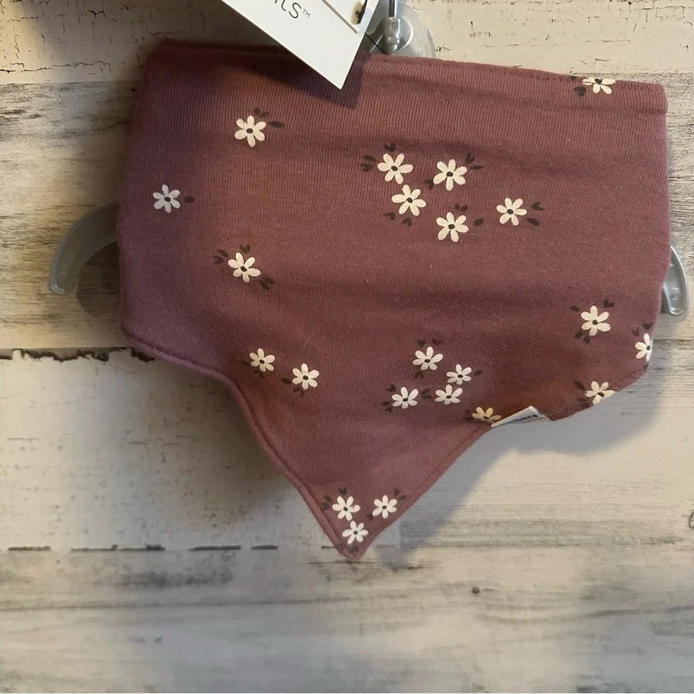 Baby Bib Bandana Flowers NEW